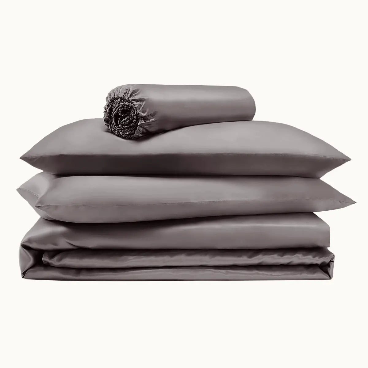 soft silk bedding set charcoal product display.jpg soft silk bedding set charcoal product display.jpg